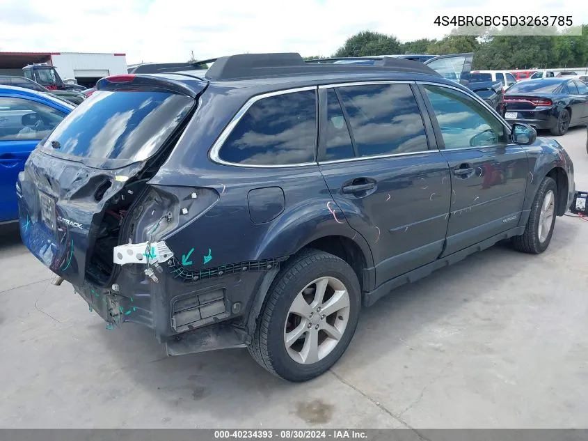 2013 Subaru Outback 2.5I Premium VIN: 4S4BRCBC5D3263785 Lot: 40234393