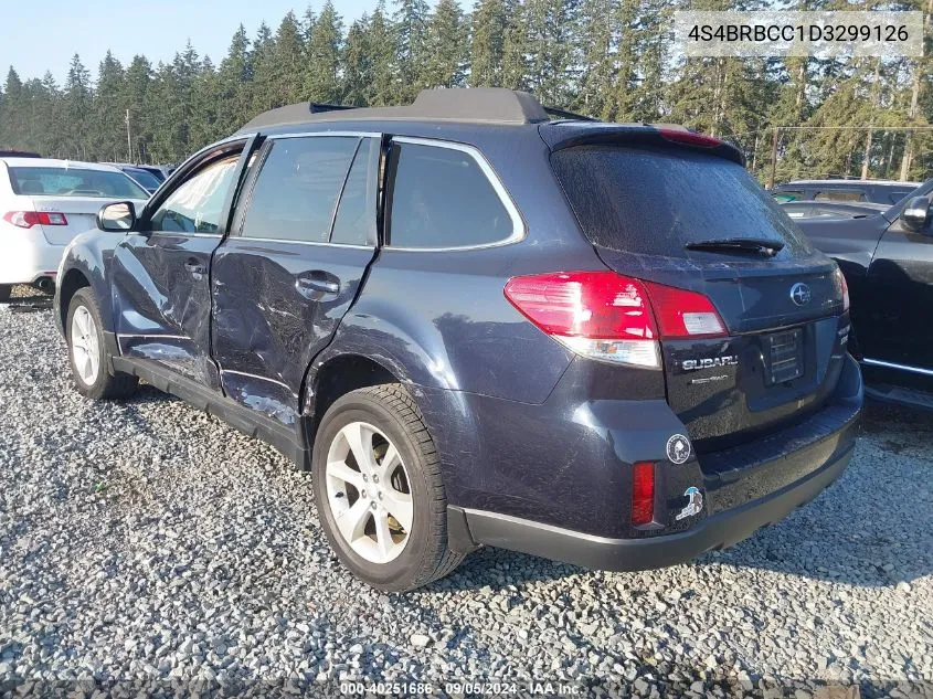 2013 Subaru Outback 2.5I Premium VIN: 4S4BRBCC1D3299126 Lot: 40251686