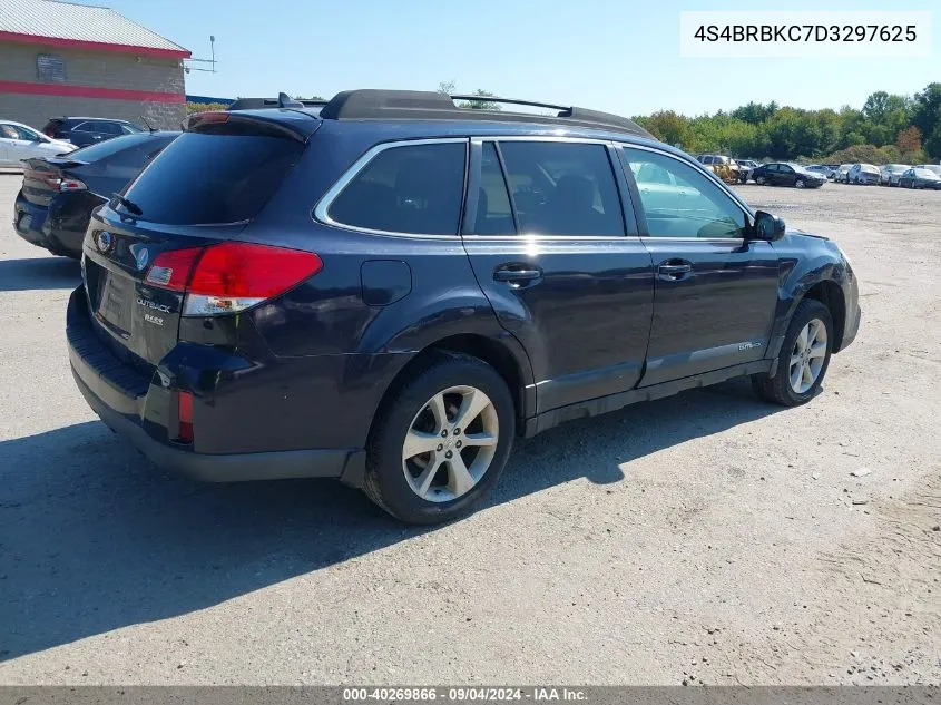 2013 Subaru Outback 2.5I Limited VIN: 4S4BRBKC7D3297625 Lot: 40269866