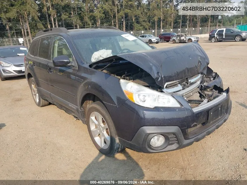 4S4BRBHC7D3220602 2013 Subaru Outback 2.5I Premium