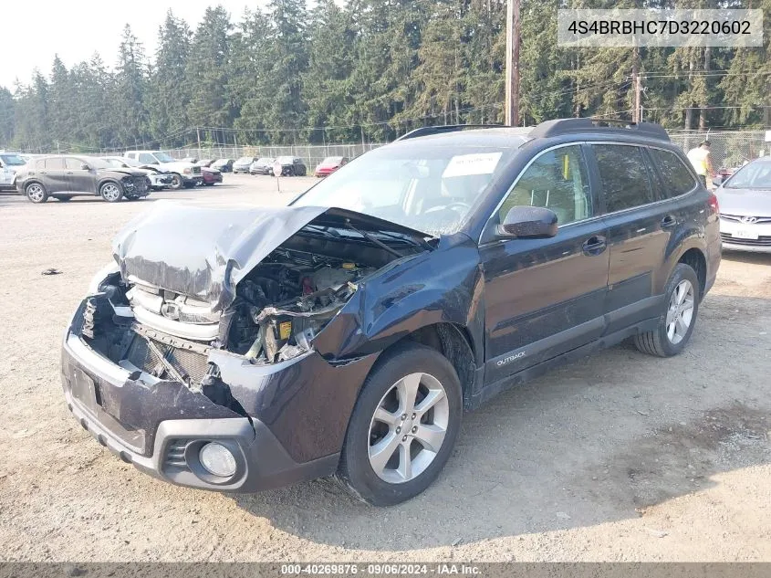 2013 Subaru Outback 2.5I Premium VIN: 4S4BRBHC7D3220602 Lot: 40269876