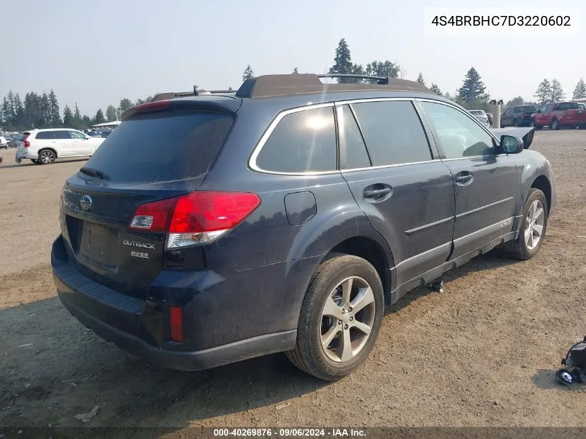 2013 Subaru Outback 2.5I Premium VIN: 4S4BRBHC7D3220602 Lot: 40269876