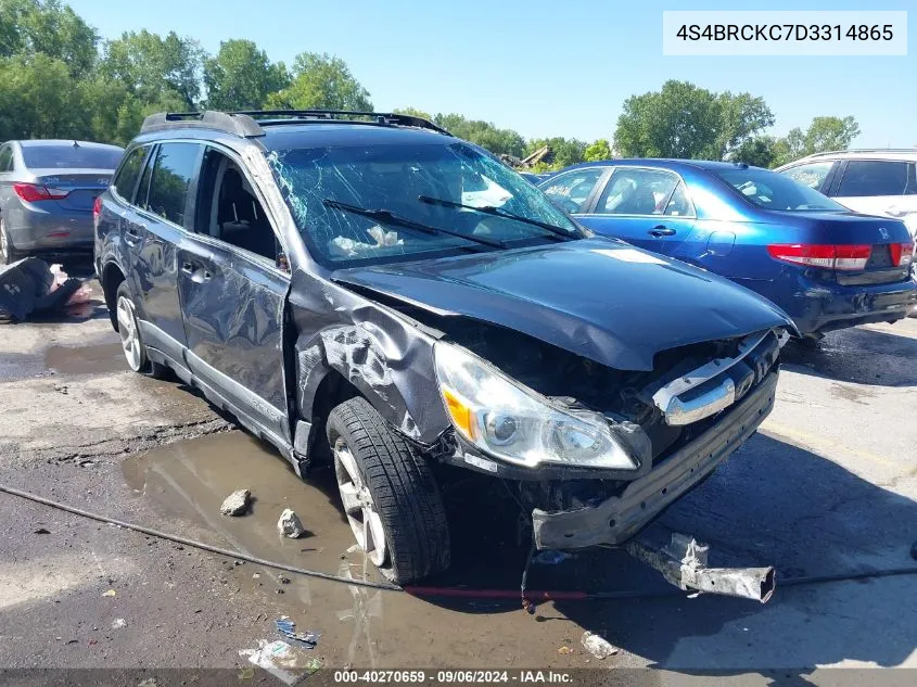 2013 Subaru Outback 2.5I Limited VIN: 4S4BRCKC7D3314865 Lot: 40270659