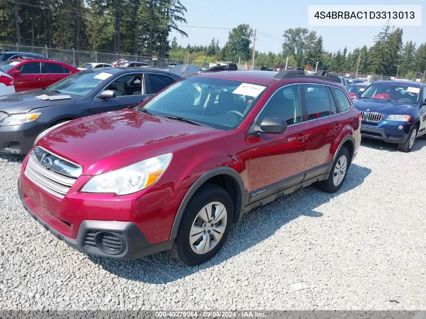 2013 Subaru Outback 2.5I VIN: 4S4BRBAC1D3313013 Lot: 40279064