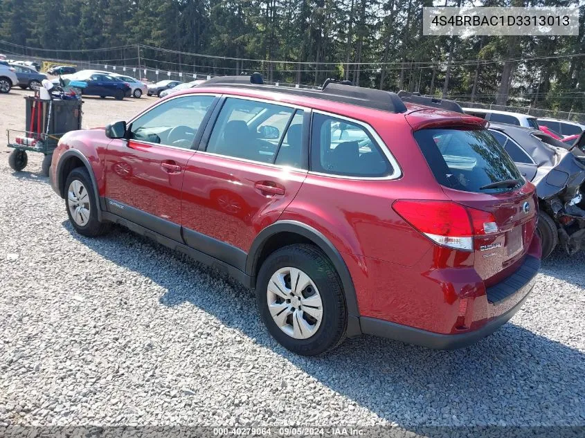 2013 Subaru Outback 2.5I VIN: 4S4BRBAC1D3313013 Lot: 40279064