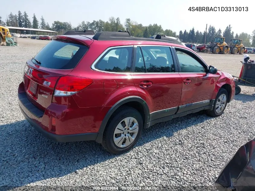 2013 Subaru Outback 2.5I VIN: 4S4BRBAC1D3313013 Lot: 40279064