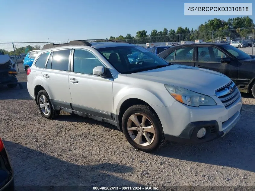 2013 Subaru Outback 2.5I Limited VIN: 4S4BRCPCXD3310818 Lot: 40282413