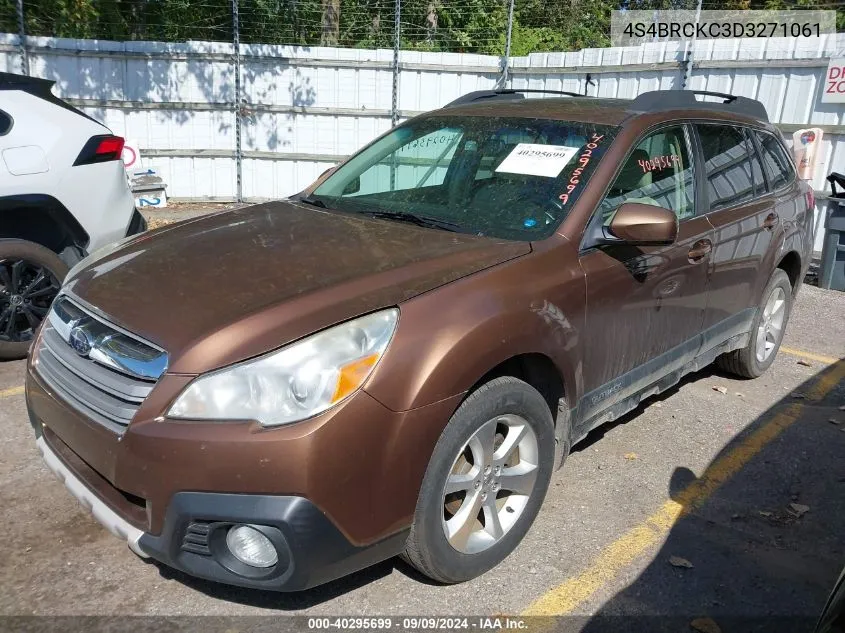 2013 Subaru Outback 2.5I Limited VIN: 4S4BRCKC3D3271061 Lot: 40295699