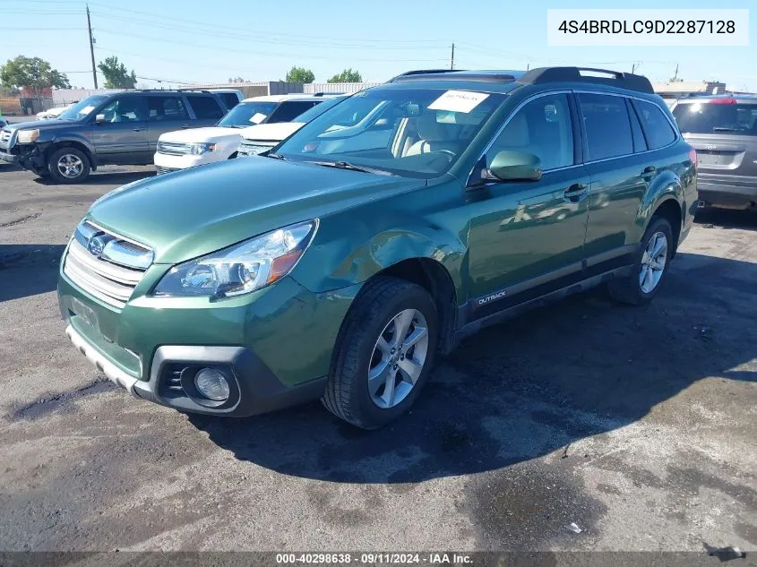 2013 Subaru Outback 3.6R Limited VIN: 4S4BRDLC9D2287128 Lot: 40298638