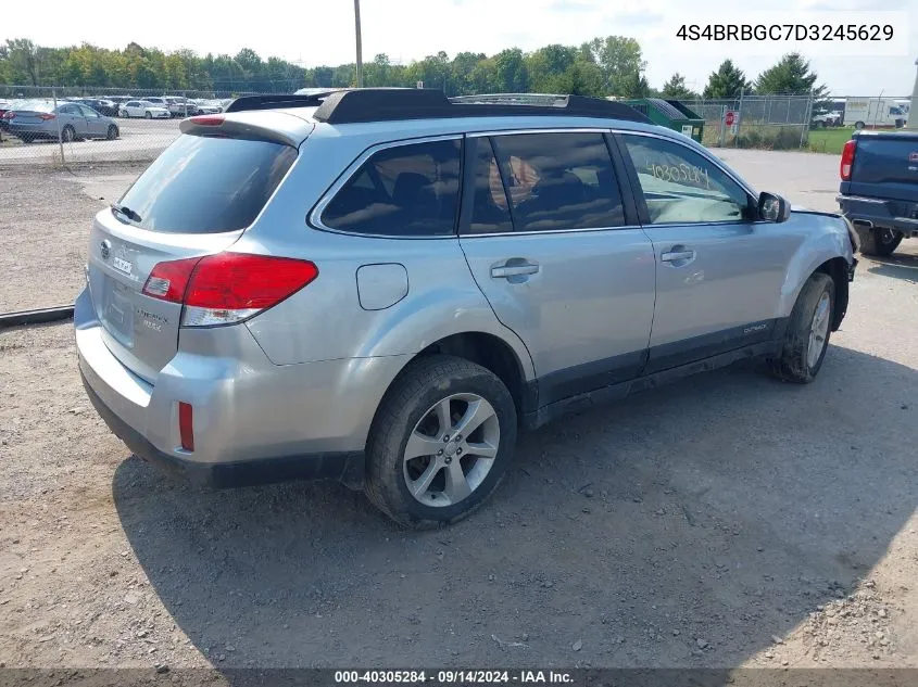 2013 Subaru Outback 2.5I Premium VIN: 4S4BRBGC7D3245629 Lot: 40305284