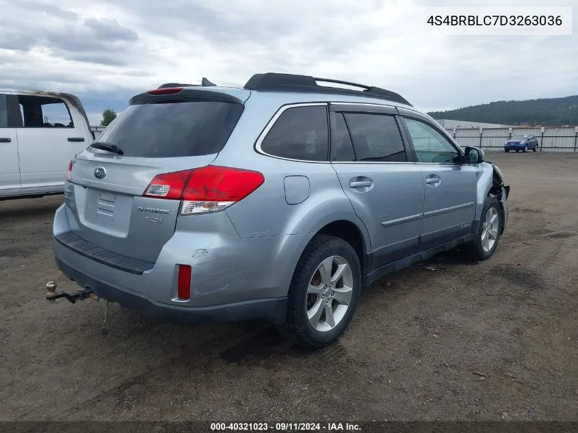 2013 Subaru Outback 2.5I Limited VIN: 4S4BRBLC7D3263036 Lot: 40321023