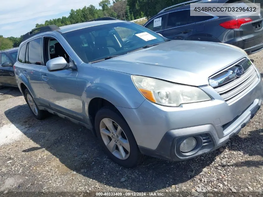 2013 Subaru Outback 2.5I Premium VIN: 4S4BRCCC7D3296432 Lot: 40333409