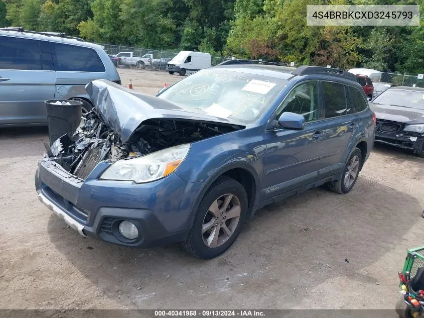 2013 Subaru Outback 2.5I Limited VIN: 4S4BRBKCXD3245793 Lot: 40341968