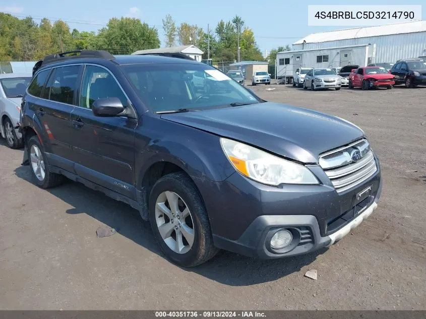 2013 Subaru Outback 2.5I Limited VIN: 4S4BRBLC5D3214790 Lot: 40351736