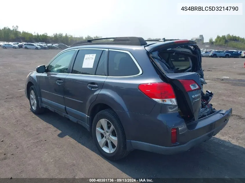 4S4BRBLC5D3214790 2013 Subaru Outback 2.5I Limited