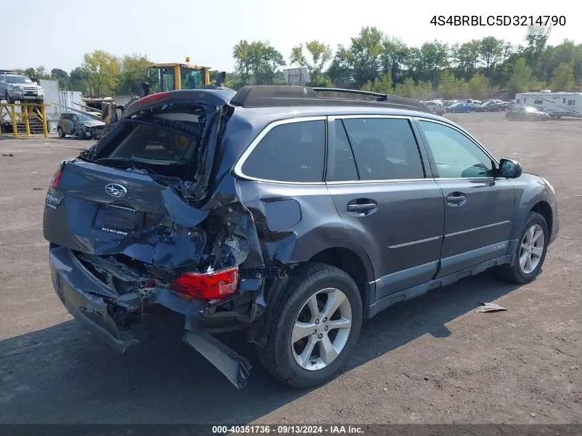 2013 Subaru Outback 2.5I Limited VIN: 4S4BRBLC5D3214790 Lot: 40351736