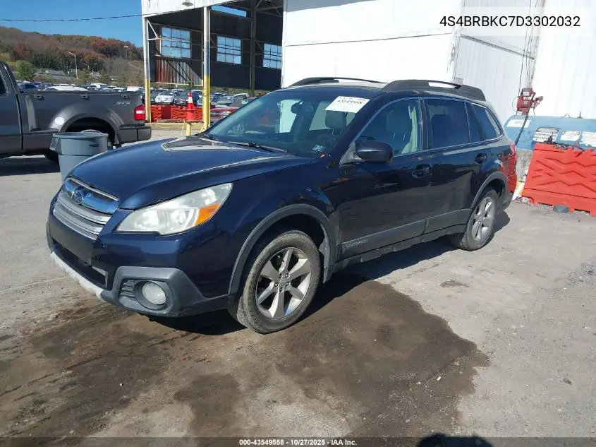 4S4BRBKC7D3302032 2013 Subaru Outback 2.5I Limited
