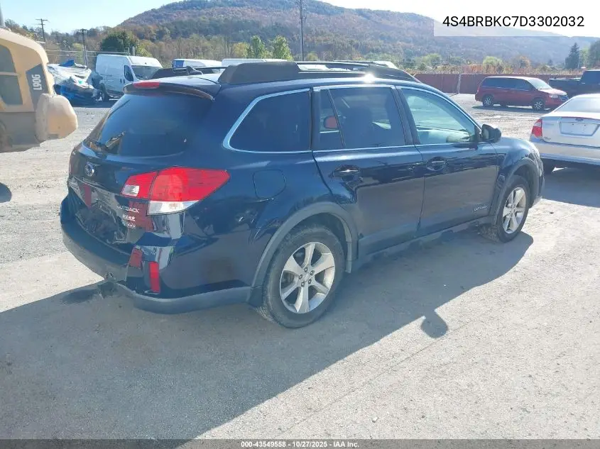 4S4BRBKC7D3302032 2013 Subaru Outback 2.5I Limited