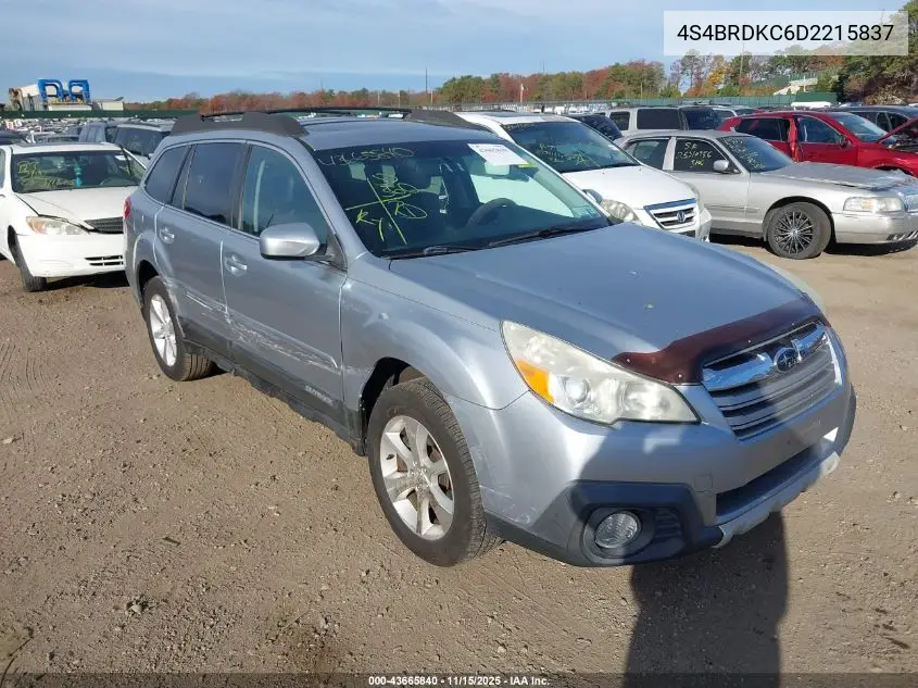 4S4BRDKC6D2215837 2013 Subaru Outback 3.6R Limited