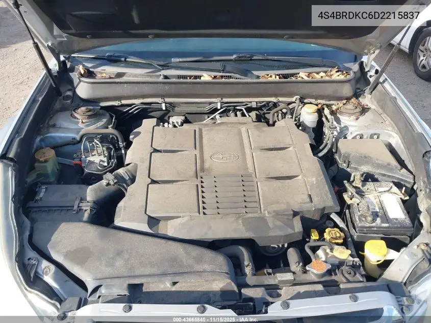 4S4BRDKC6D2215837 2013 Subaru Outback 3.6R Limited