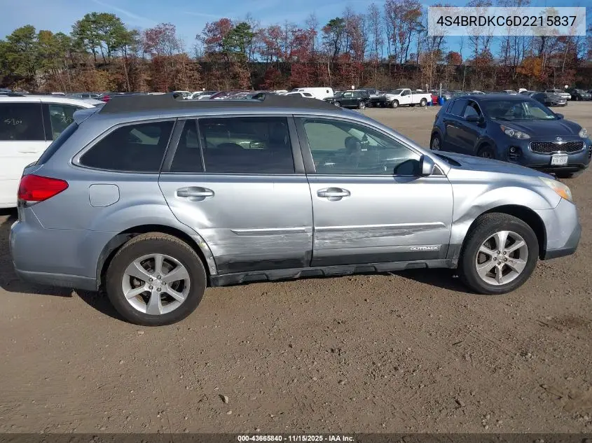 4S4BRDKC6D2215837 2013 Subaru Outback 3.6R Limited