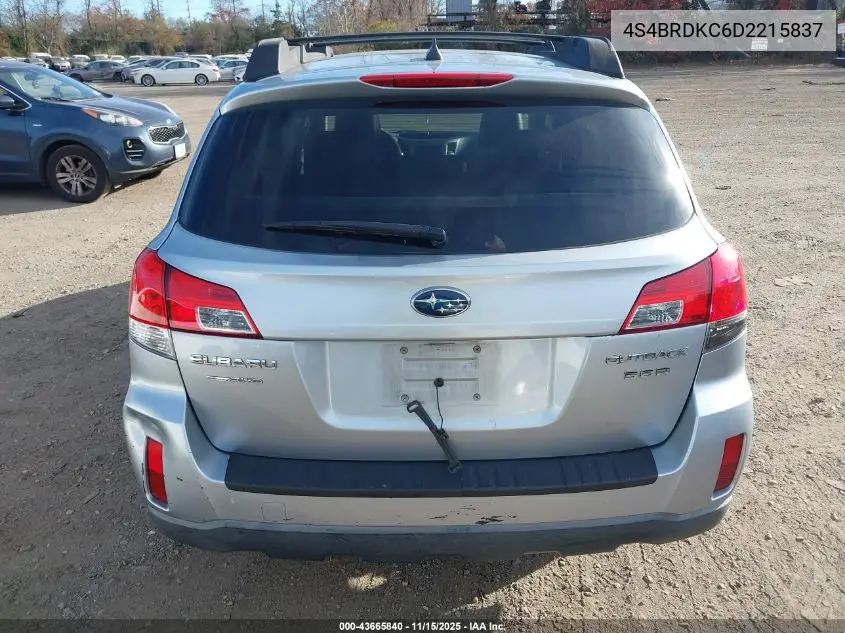 4S4BRDKC6D2215837 2013 Subaru Outback 3.6R Limited