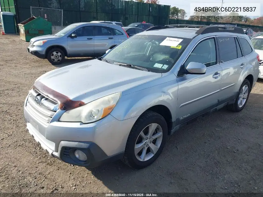 4S4BRDKC6D2215837 2013 Subaru Outback 3.6R Limited