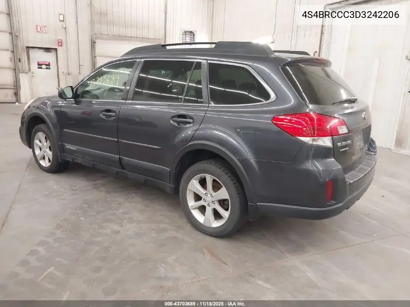 4S4BRCCC3D3242206 2013 Subaru Outback 2.5I Premium