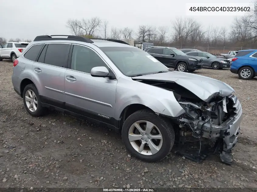 4S4BRCGC4D3239602 2013 Subaru Outback 2.5I Premium