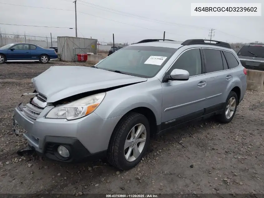 4S4BRCGC4D3239602 2013 Subaru Outback 2.5I Premium