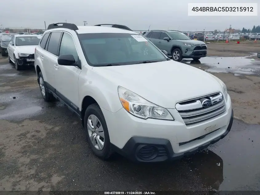 4S4BRBAC5D3215912 2013 Subaru Outback 2.5I