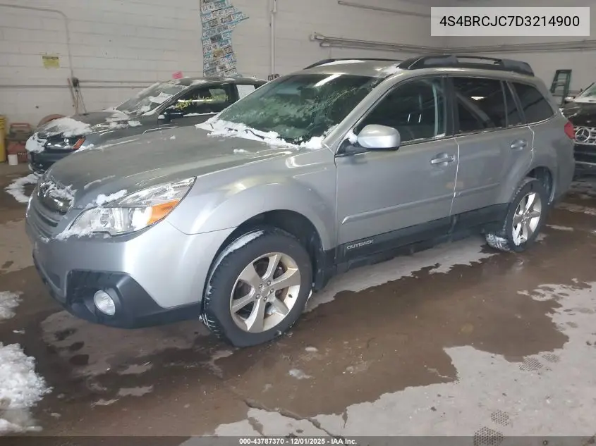 4S4BRCJC7D3214900 2013 Subaru Outback 2.5I Limited