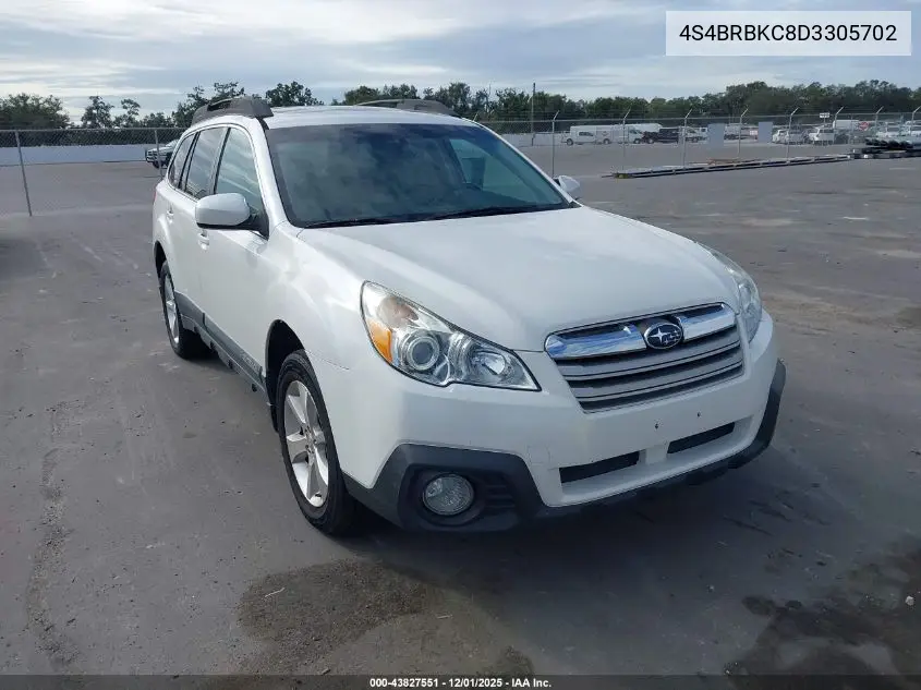 4S4BRBKC8D3305702 2013 Subaru Outback 2.5I Limited