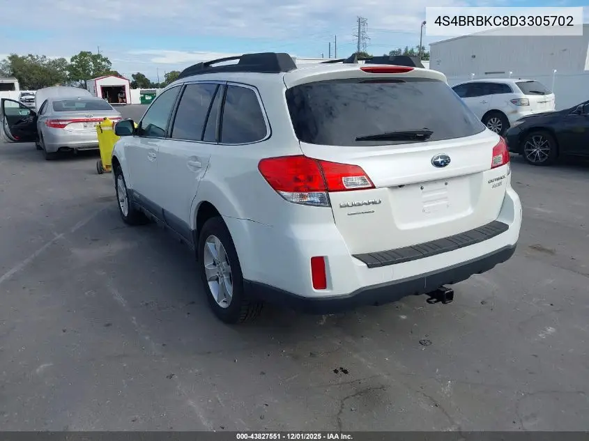 4S4BRBKC8D3305702 2013 Subaru Outback 2.5I Limited