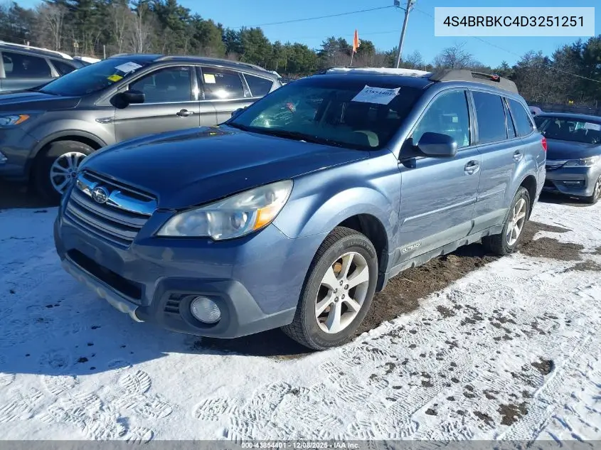 4S4BRBKC4D3251251 2013 Subaru Outback 2.5I Limited