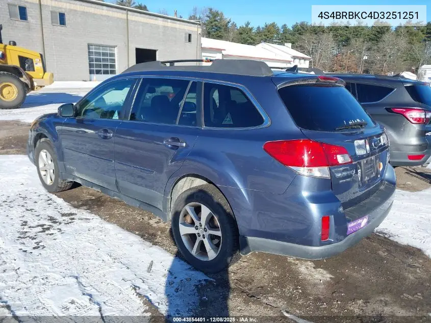 4S4BRBKC4D3251251 2013 Subaru Outback 2.5I Limited