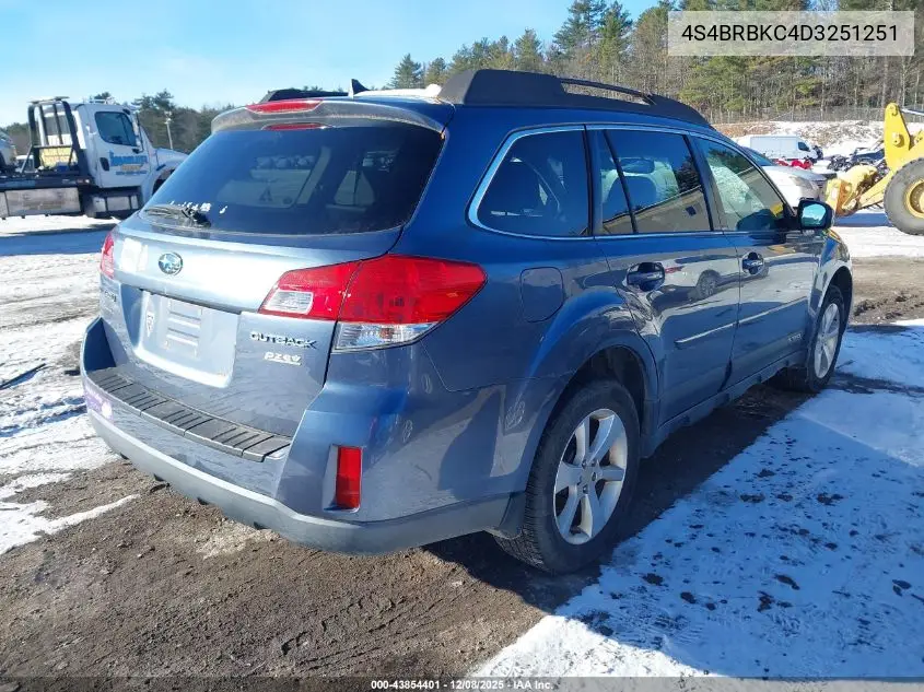 4S4BRBKC4D3251251 2013 Subaru Outback 2.5I Limited