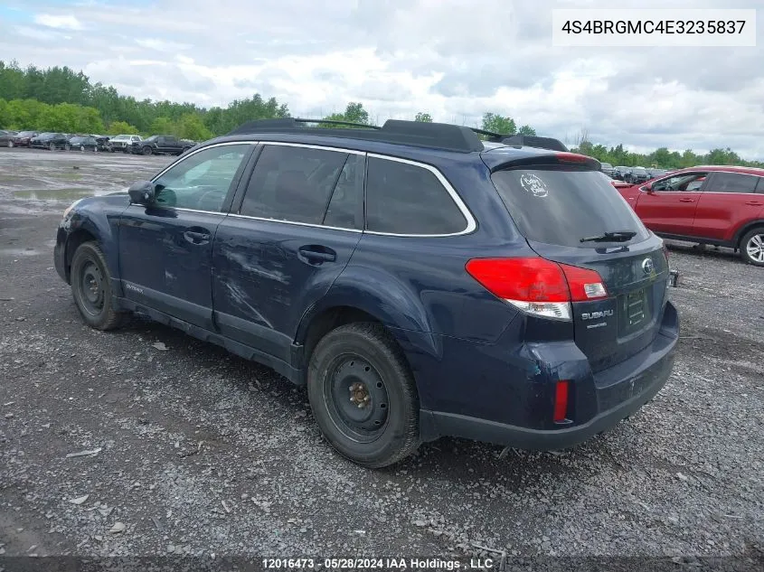 4S4BRGMC4E3235837 2014 Subaru Outback 2.5I Limited