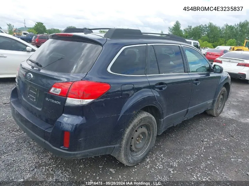 4S4BRGMC4E3235837 2014 Subaru Outback 2.5I Limited