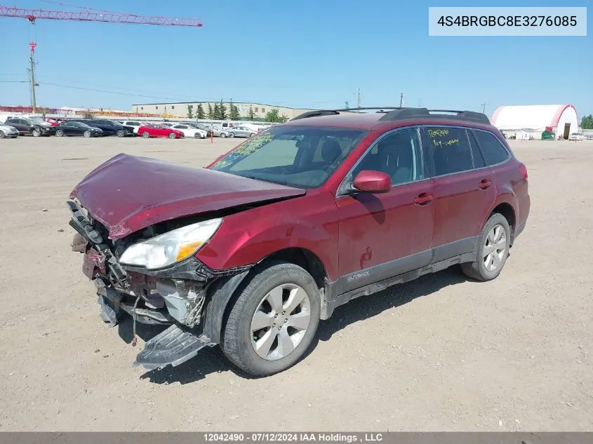 2014 Subaru Outback 2.5I Premium VIN: 4S4BRGBC8E3276085 Lot: 12042490