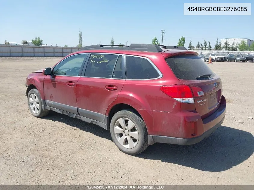 4S4BRGBC8E3276085 2014 Subaru Outback 2.5I Premium