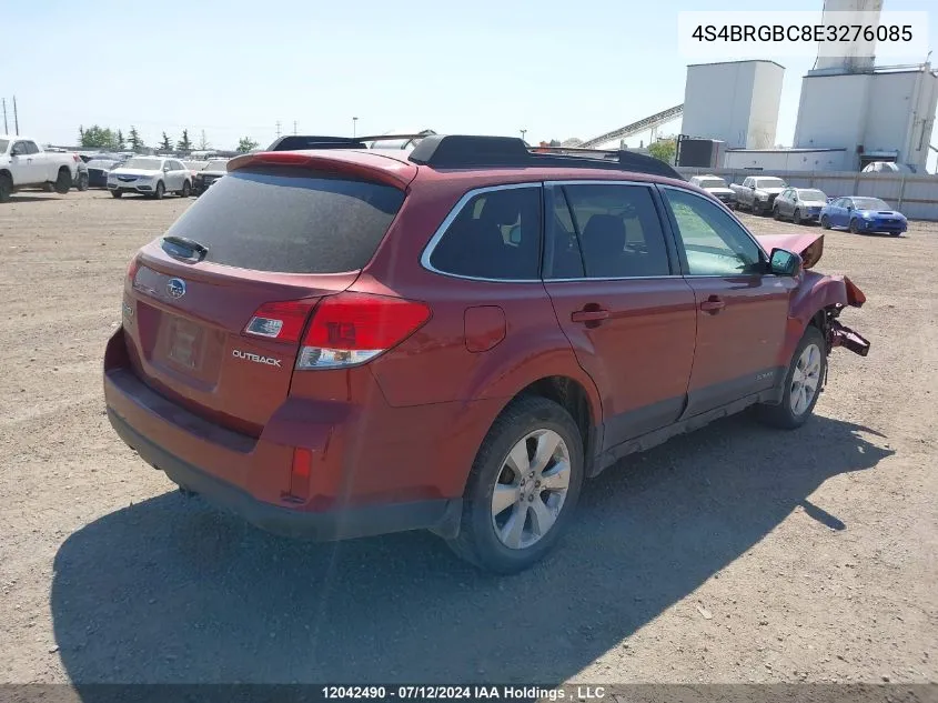 4S4BRGBC8E3276085 2014 Subaru Outback 2.5I Premium