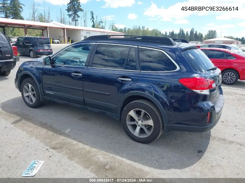 4S4BRBPC9E3266614 2014 Subaru Outback 2.5I Limited