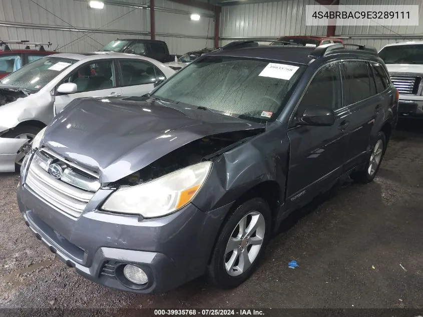 2014 Subaru Outback 2.5I VIN: 4S4BRBAC9E3289111 Lot: 39935768