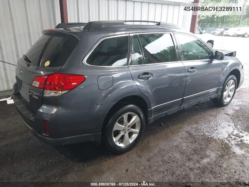 4S4BRBAC9E3289111 2014 Subaru Outback 2.5I