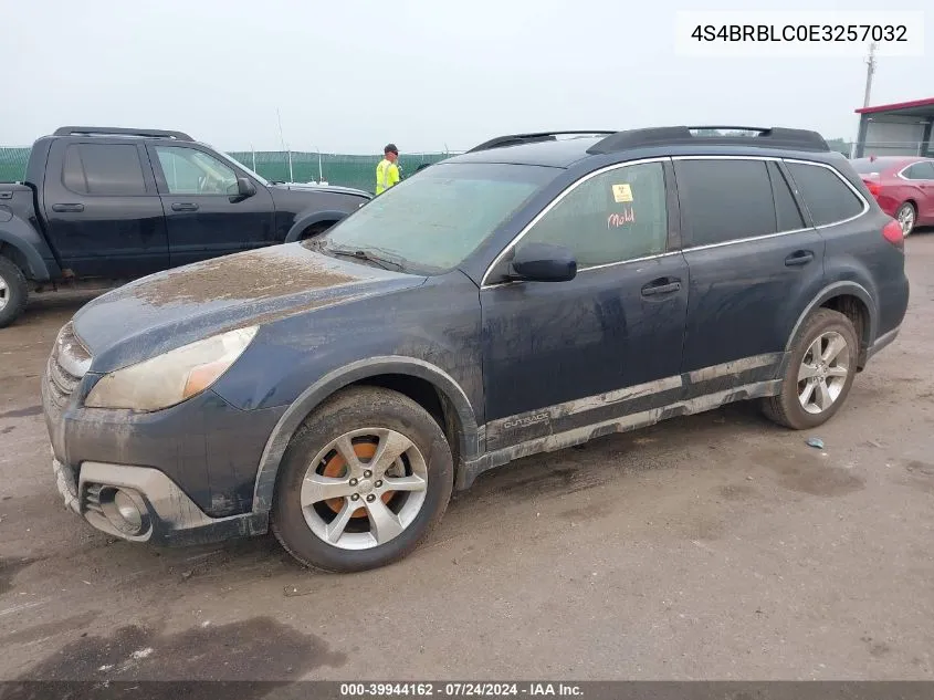 4S4BRBLC0E3257032 2014 Subaru Outback 2.5I Limited