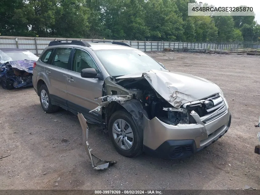 2014 Subaru Outback 2.5I VIN: 4S4BRCAC3E3285870 Lot: 39979269