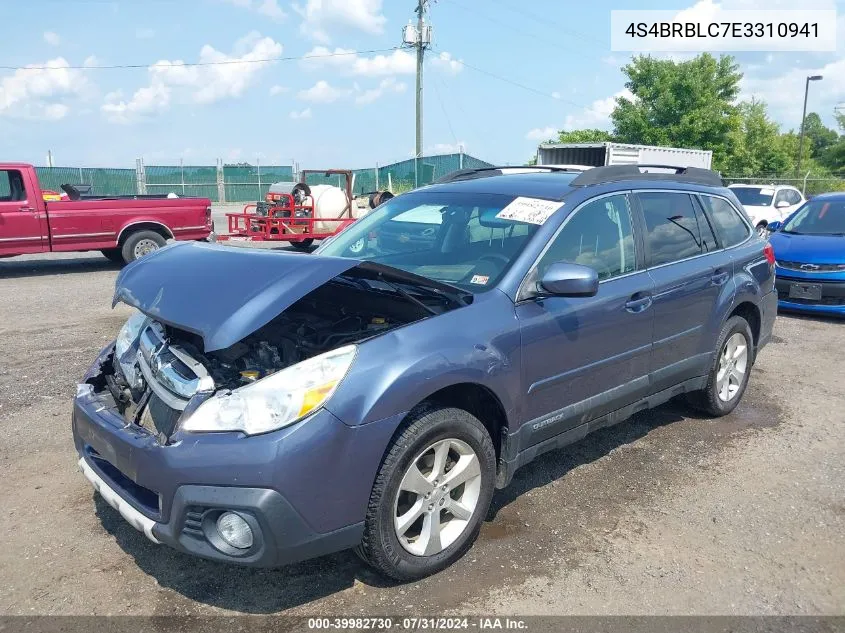 2014 Subaru Outback 2.5I Limited VIN: 4S4BRBLC7E3310941 Lot: 39982730