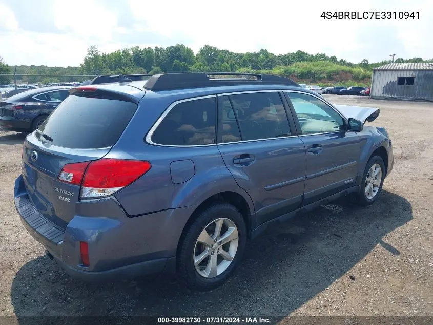 2014 Subaru Outback 2.5I Limited VIN: 4S4BRBLC7E3310941 Lot: 39982730