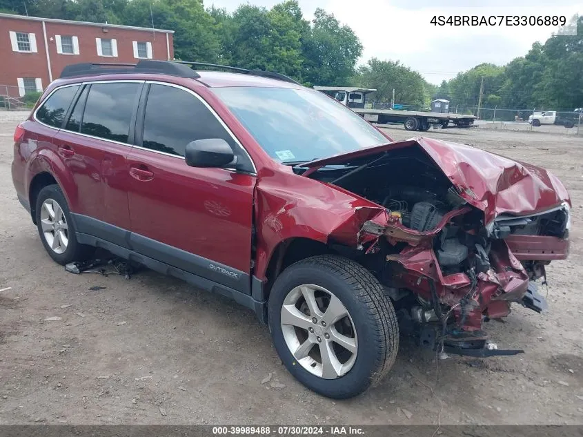 2014 Subaru Outback 2.5I VIN: 4S4BRBAC7E3306889 Lot: 39989488